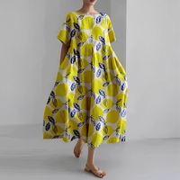 Damen Geblümtes Mutterschaft Sommerkleid | Midi – Sonnenblume