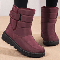Marie | Damen Gefütterte Wasserdichte Rutschfeste Thermostiefel – Rot