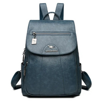 Damen geräumiger Rucksack | reißverschluss – Hellblau