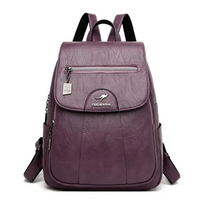 Damen geräumiger Rucksack | reißverschluss – Lila
