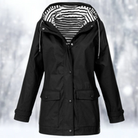 Damen Winter Regenjacke | Wasserdichte – Schwarz
