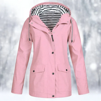 Damen Winter Regenjacke | Wasserdichte – Rosa