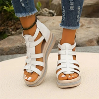Damen Keil-Sommersandalen | Bequeme – Weiß