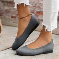 Damen lässig Sommer Puppe Schuhe | Bequem – Grau
