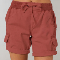 Damen lässige Cargo-Shorts | Kurze – Ziegelrot