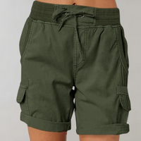 Damen lässige Cargo-Shorts | Kurze – Oliv