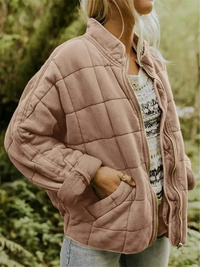 Damen lässige Jacke | übergangs – Khaki