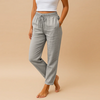 Damen leichte Sommerhosen | Sommer – Grau