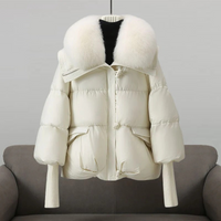 Damen luxuriöse Daunenjacke | Winter – Weiß