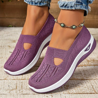 Amelie | Damen Orthopädische Atmungsaktive Slip-On Komfort-Sandalen – Lila
