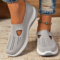Amelie | Damen Orthopädische Atmungsaktive Slip-On Komfort-Sandalen – Grau