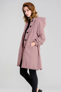 Damen Outdoor-Regenjacke | Wasserdicht – Rosa