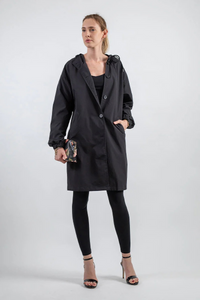 Damen Outdoor-Regenjacke | Wasserdicht – Schwarz