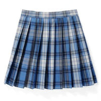 Damen Plissee Mini Rock | Schoolgirl Stil – Blau