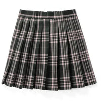 Damen Plissee Mini Rock | Schoolgirl Stil – Dunkelgrau