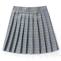 Damen Plissee Mini Rock | Schoolgirl Stil – Hellgrau