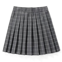 Damen Plissee Mini Rock | Schoolgirl Stil – Grau Weiß