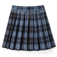 Damen Plissee Mini Rock | Schoolgirl Stil – Dunkelblau