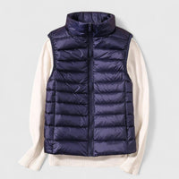 Mia | Damen Steppweste leichte Puffer Vest Women Übergangsjacke – Marine
