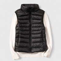 Mia | Damen Steppweste leichte Puffer Vest Women Übergangsjacke – Schwarz
