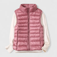 Mia | Damen Steppweste leichte Puffer Vest Women Übergangsjacke – Rosa