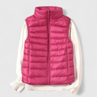 Mia | Damen Steppweste leichte Puffer Vest Women Übergangsjacke – Rosé