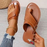 Damen stützende bequeme Sandalen | Sommer – Braun