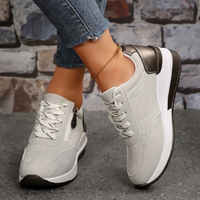 Damen stützende Walkingsneaker | Bequeme – Grau