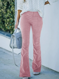 Damen stylische Schlaghose | Sommer – Rosa