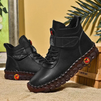 Damen stylische Stiefeletten | Bequem – Schwarz