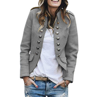 Damen stylischer Herbst-Cardigan | Warmer – Grau
