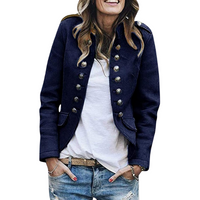 Damen stylischer Herbst-Cardigan | Warmer – Marine