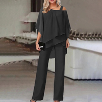 Damen stylischer Jumpsuit | Eleganter – Schwarz