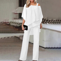 Damen stylischer Jumpsuit | Eleganter – Weiß