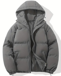 Damen trendige gefütterte Winterjacke | Warme – Dunkelgrau