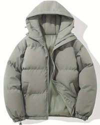 Damen trendige gefütterte Winterjacke | Warme – Grau