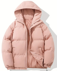 Damen trendige gefütterte Winterjacke | Warme – Rosa