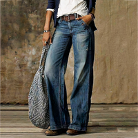 Damen Vintage-Denim-Jeans | Baggy – Blau