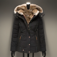 Damen wasserdichte Winterjacke | Ski – Schwarz