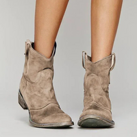 Damen-Westernstiefel im Vintage-Stil | Cowboy – Braun