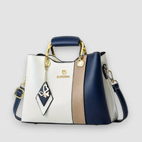 Lisa | Zweifarbige Handtasche – Blau