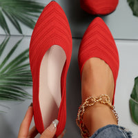 Heidi-Mode | Ballerinas für Damen Slip On Atmungsaktive Wohnungen – Rot