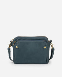 Kim | Hochwertige Ledertasche – Blau
