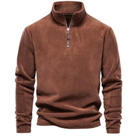 ROMAN - Warmer Herren Langarm-Pullover – Braun