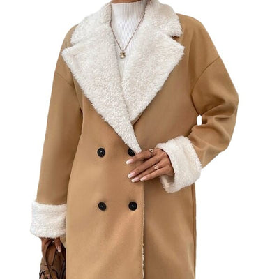 Lunah | Eleganter Damen-Wollmantel, lang, warm und leger