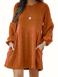 Natasha | Lässiges Minikleid für Damen – Bernstein
