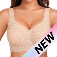Mona | Bügelloser Daily Push-Up BH – White Leopard