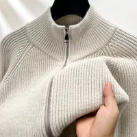 FREDERICK - STRICKJACKE AUS GROBERM STRICK – Beige