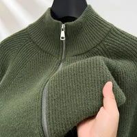 FREDERICK - STRICKJACKE AUS GROBERM STRICK – Grün