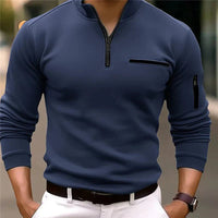 ROBIN - LANGARM-POLOSHIRT – Marine